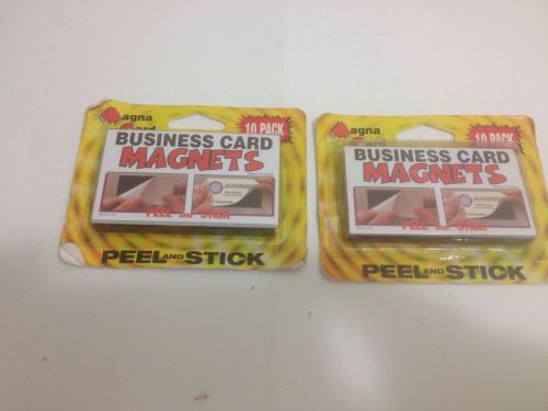 Magnetic Business Cards peel and stick