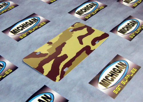 CAMO SAND .050 Plastic License Plate Blank **Create Your Own Designs**
