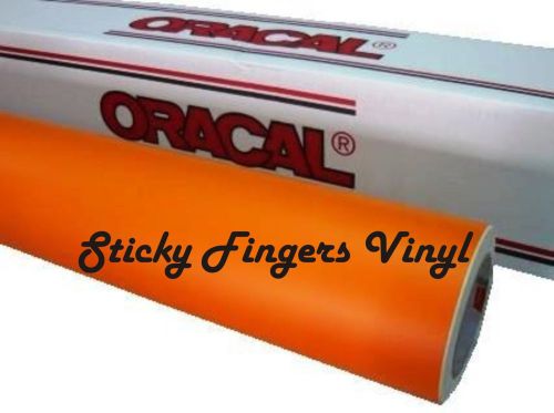 1 roll *pastel orange* oracle 651 vinyl 12&#034; x 5 ft cricut-silhouette craft sign for sale