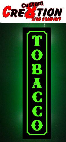 Led light up sign - tobacco - 46&#034;x12&#034; neon/banner altern. window sign smoke sho for sale