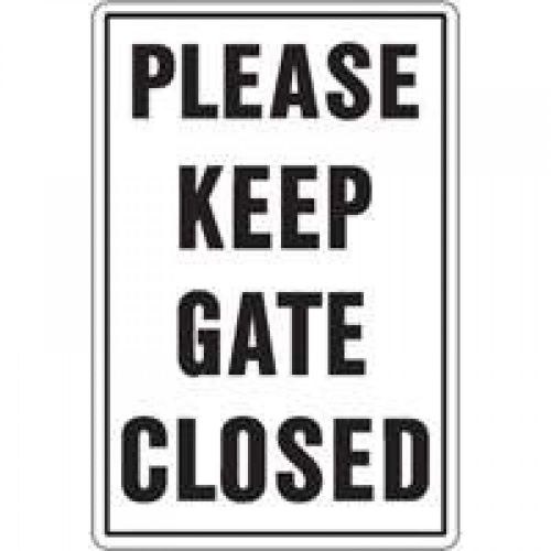 Hy-ko 20523 &#034;Please Keep Gate Closed&#034; Sign