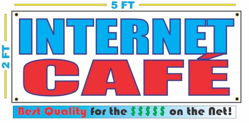 INTERNET CAFE Banner Sign NEW Larger Size Best Quality for The $$$