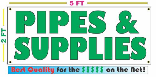 PIPES &amp; SUPPLIES Banner Sign NEW Larger Size for Convenience Store SMOKE SHOP