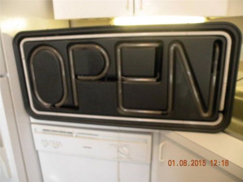 Large Fallon Neon &#034;OPEN&#034; sign 36&#034; x 16 1/2&#034; made in USA BL-340980