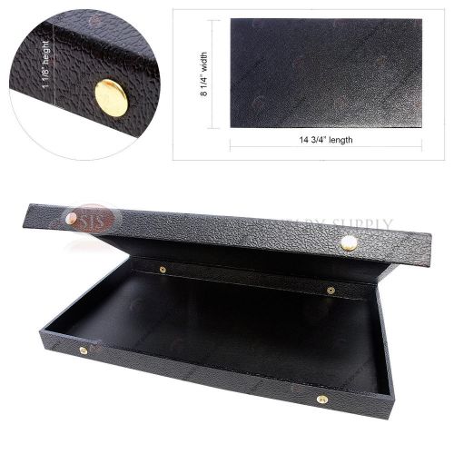 Double Sided Snap Top Solid Lid Jewelers Display Presentation Organizer Case