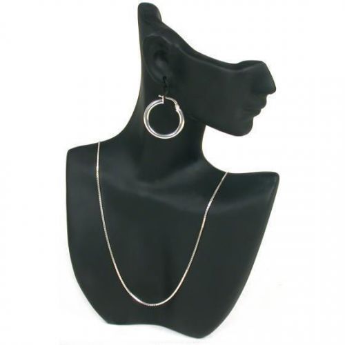 Necklace Earring Bust Black Countertop Jewelry Display
