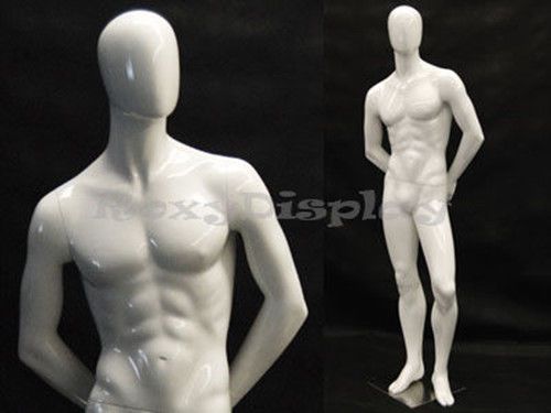 Fiberglass Male Egg Head Mannequin Dress Form Display #MD-C29