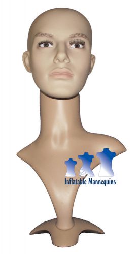 Male Head Display , Hard Plastic