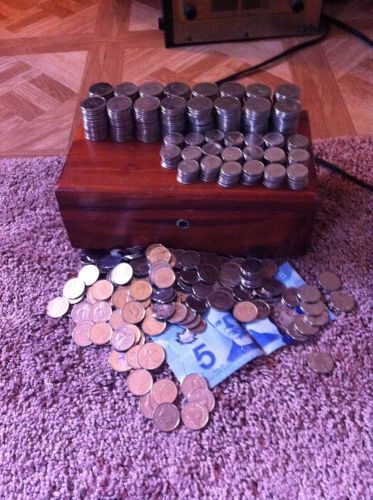 canadian change dimes nickels money