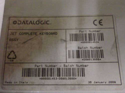 DATALOGIC - 890001453 - DATALOGIC ADC, PD-JET COMPLETE KEYBOARD ASSY