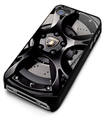 Lamborghini aventador gift Logo For iPhone 4/4s/5/5s/5c/6 Black Hard Case