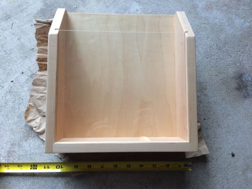 MAPLE DISPLAY CASE - small wall mounted 11x11x4 plastic face