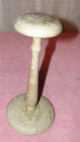 Vintage Counter Top Wood Hat Holder Display Stand