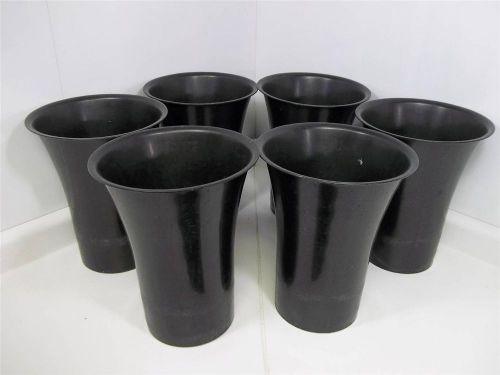 Floralware 613FS Black Plastic Flower Bucket Pot 13&#034; Lot Mobile Merchandiser 6