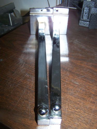 Slatwall 12&#034; chrome square straight arm with ball- lot of two (2) for sale