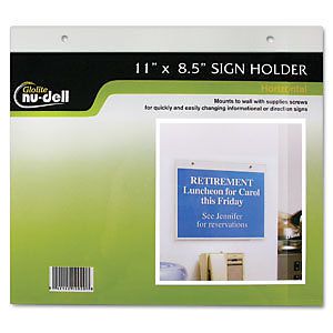 Acrylic horizontal sign holders 11 x 8.5 for sale