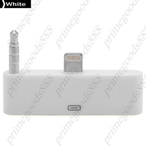 8 Pin to 30 Pin Audio Adapter Converter 4.7&#034; Data Sync Dock Charger 30pin White