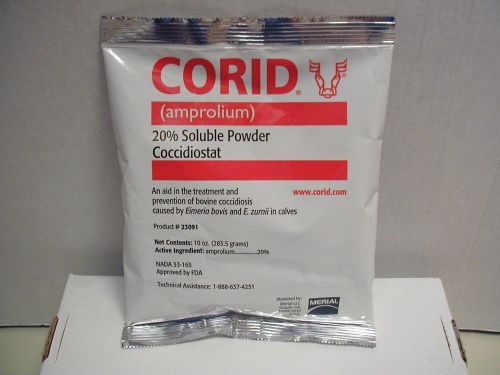 Corid - Aprolin 20% Soluble Powder - Coccidiostat - 10 ounces (283.5 grams)