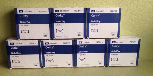 Covidien Curity Alcohol Pad 2 Ply 200/box Individual Wrapped 5750 (7 boxes)