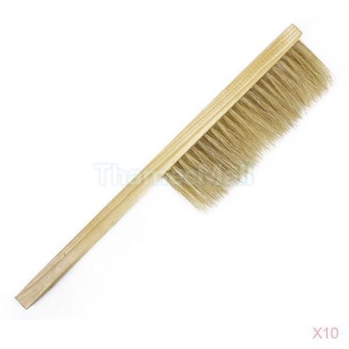 10x Beekeeping Beekeeper Pig Bristle Hair Bee Brush Wood Handle Beehive Tool