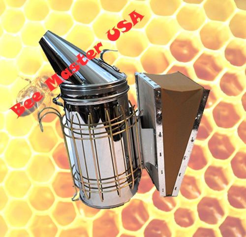 Pro&#039;s choice best bee hive smoker stainless steel with heat shield. for sale