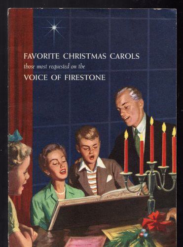 VINTAGE EPHEMERA ~ 88BB  CHRISTMAS CAROLS VOICE OF FIRESTONE