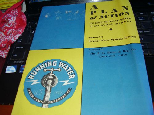 Ashland,Ohio. F.E.Myers &amp; Bro. Water Pumps-Sell Running Water to Rural Areas