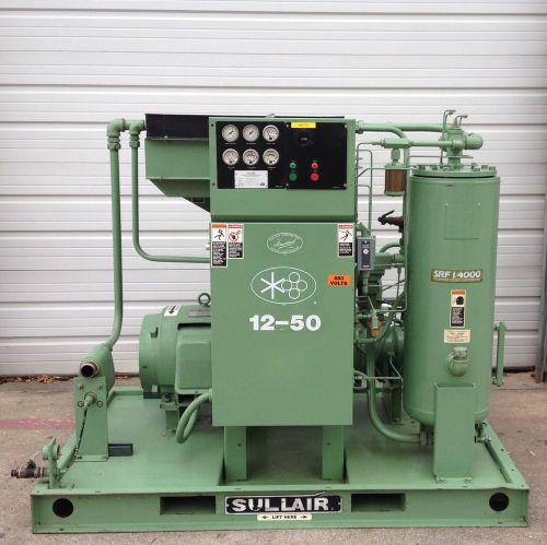 50hp sullair screw air compressor, #742 for sale