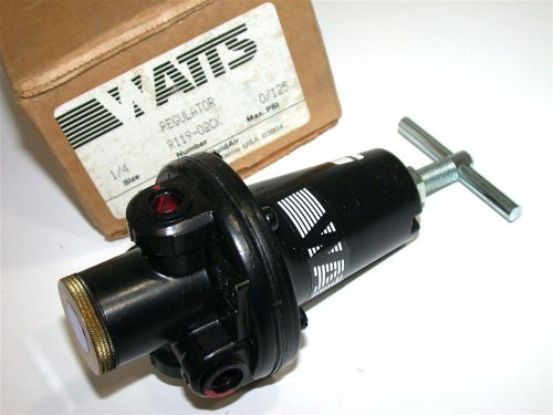 Watts air regulator 1/4&#034; 0-125 psi npt r119-02ck for sale