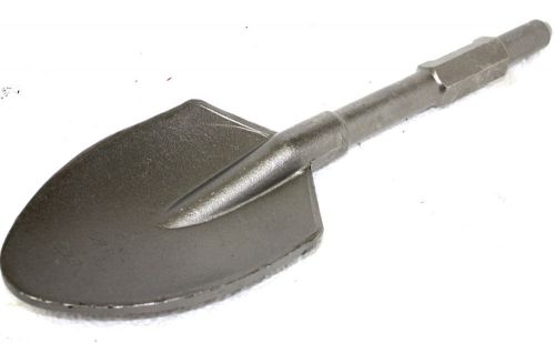 Clay Spade Dirt Scoop Shovel Bit 1-1/8&#034; Hex Shank for HD Demolition Hammer