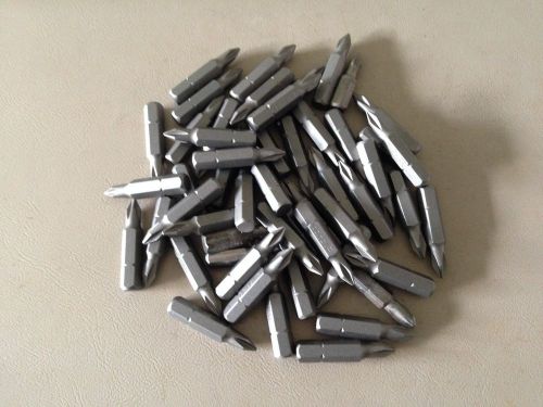 52 - #1 Phillips 1/4&#034;Hex x 1-1/4&#034; OAL Extra Hard Insert Tips