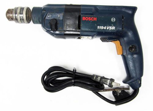 Bosch 1194avsr corded hammer drill 1/2&#034; dual torque vsr with chuck key for sale