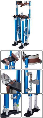 New 18&#034; - 30&#034; adjustable aluminum drywall stilts blue for sale