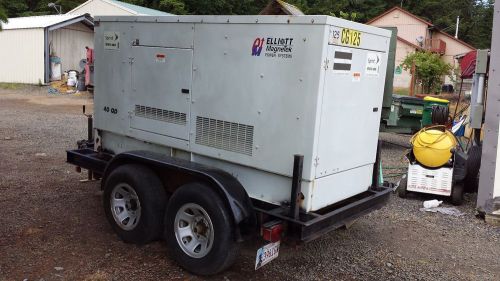 Elliot 40kw diesel trailer mounted generator for sale