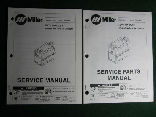 Miller Welder XMT 200 CC/CV  Service Repair Manual Parts Electrical JK722300