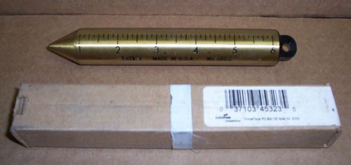 Plumb Bob Lufkin / Cooper 590G Solid Brass 20 oz blunt point -new- Made in USA