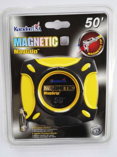 Komelon USA magnetic Mag Grip 50 Foot Measuring Tape with Magnetic End