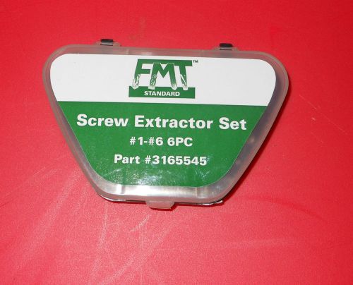 FMT 6 PC. SCREW EXTRACTOR SET  #1 - #6 WITH STORAGE CASE
