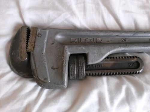 Ridgid 24&#034; aluminum pipe wrench for sale