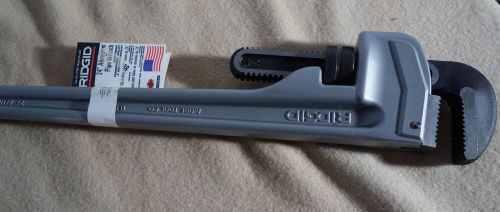 Ridgid 24&#034; aluminum straight pipe wrench cat#31105 pn#824 new for sale