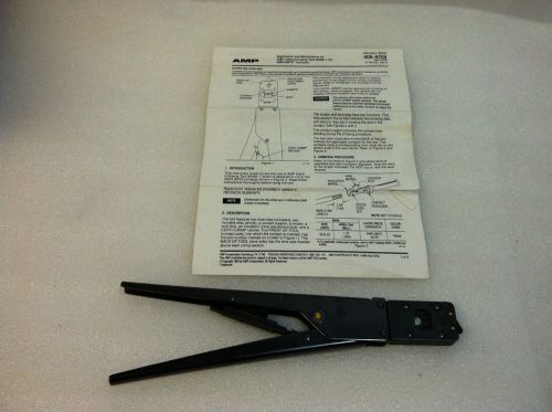 Amp tyco 90406-1 type f ratchet hand crimp tool w/ manual for sale