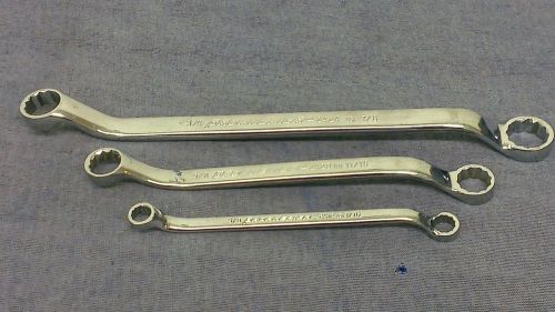 Proamerica 3 Piece SAE Offset Box End Wrenches 2412 2420 2424