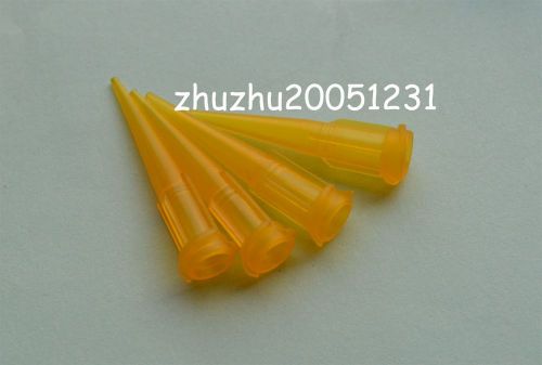 50pcs 27G Orange  TT Liquid Dispenser Needles Plastic tapered tips