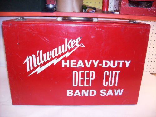 Milwaukee Band Saw Empty Metal Case Used Heavy Duty Deep Cut Band Saw