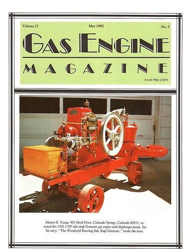 Acadia gas Engines, Side Shaft Domestic, W-12 tractor