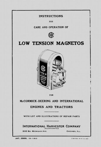 IHC Low Tension Magnetos