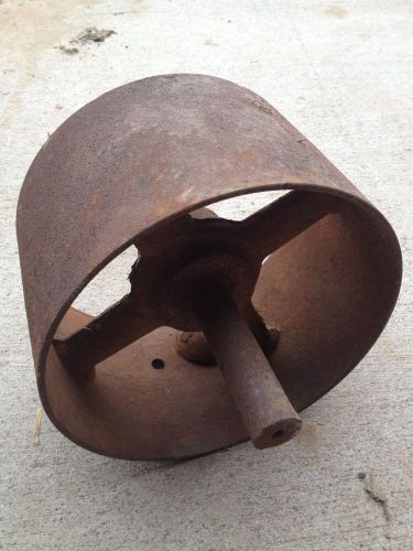 Antique flat belt pulley hit miss engine water pump jack for sale
