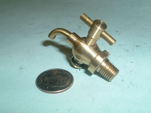 Mini model hit and miss gas engine brass spouted drain valve 1/16npt thread new! for sale