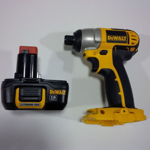 New Dewalt 18V DC827 Cordless 1/4&#034; Impact Driver,DC9181 Lit-Ion Battery 18 Volt