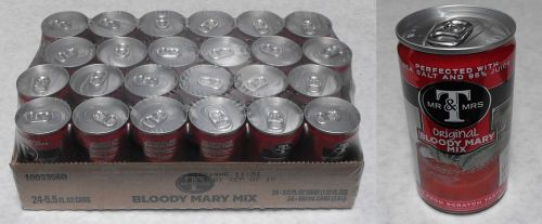 5.5 oz. Mr &amp; Mrs T ORIGINAL BLOODY MARY MIX Single Serving Cans CASE/24